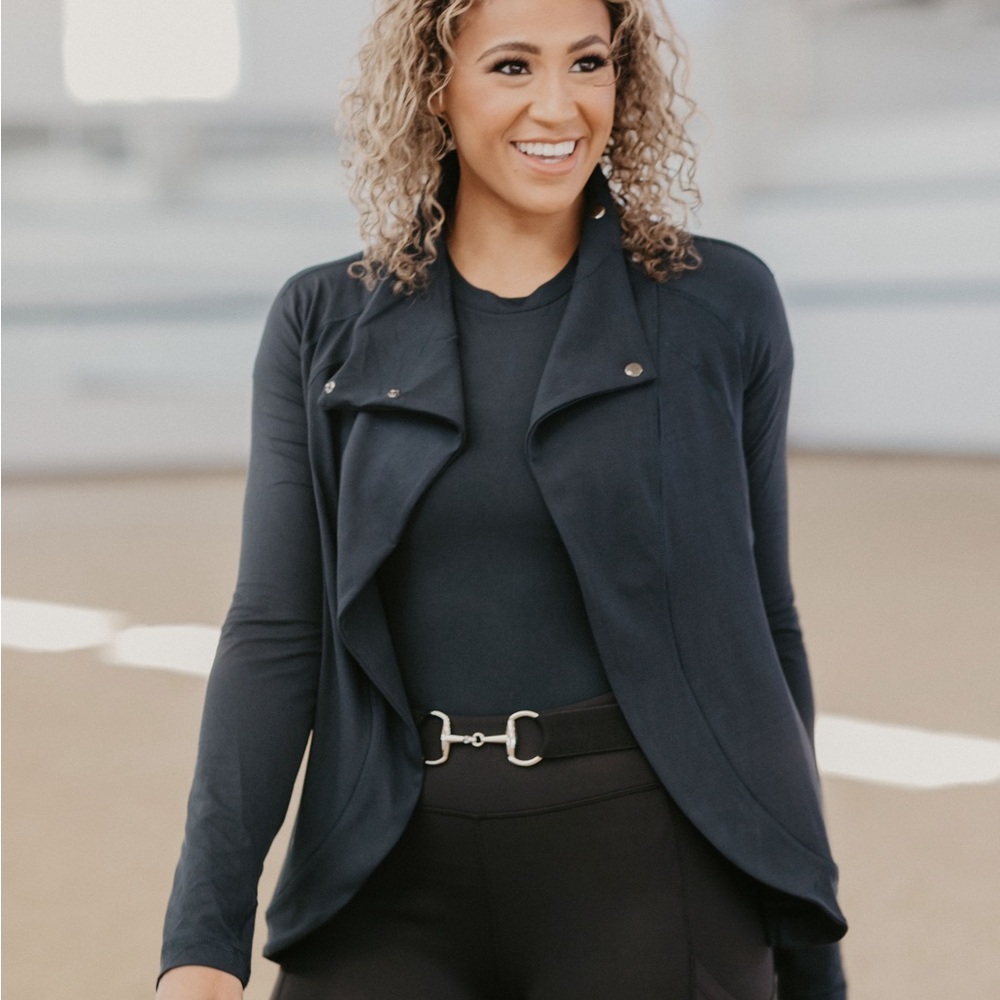 Overlap fitness activewear base layers jacket